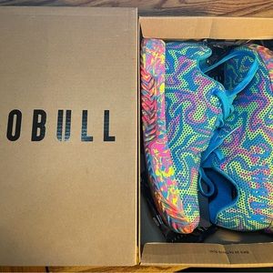 NOBULL SF trainer+ shoe in wild neon marble pattern. NEW IN BOX, with tags. W7